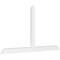 Ekena Millwork Portland Architectural Grade PVC Gable Bracket, 72"W x 39"H x 2"D x 4"F, 13/12 Pitch GBP072X39X0204POR00 - alternate 1